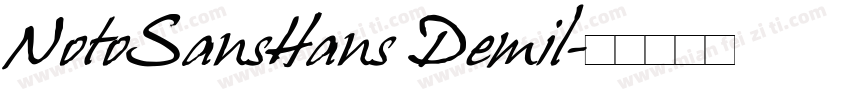 NotoSansHans Demil字体转换